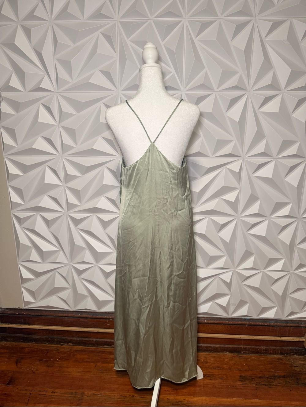 Zara Dress with Front Buttons - Sage Green - Picture 2 of 2
